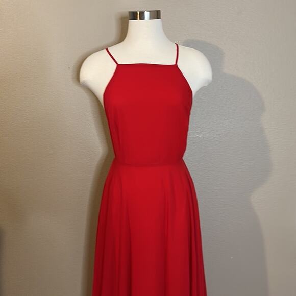 Red Lulu’s Mythical Kind Of Love Maxi Dress Gown Small - Picture 5 of 12